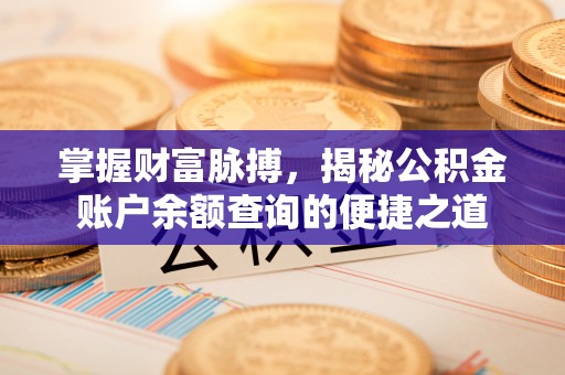 察右前旗掌握财富脉搏，揭秘公积金账户余额查询的便捷之道