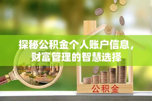 察右前旗探秘公积金个人账户信息，财富管理的智慧选择